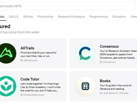 Screenshot of live GPT Store - GPT Store, The Future of AI Customization Launched