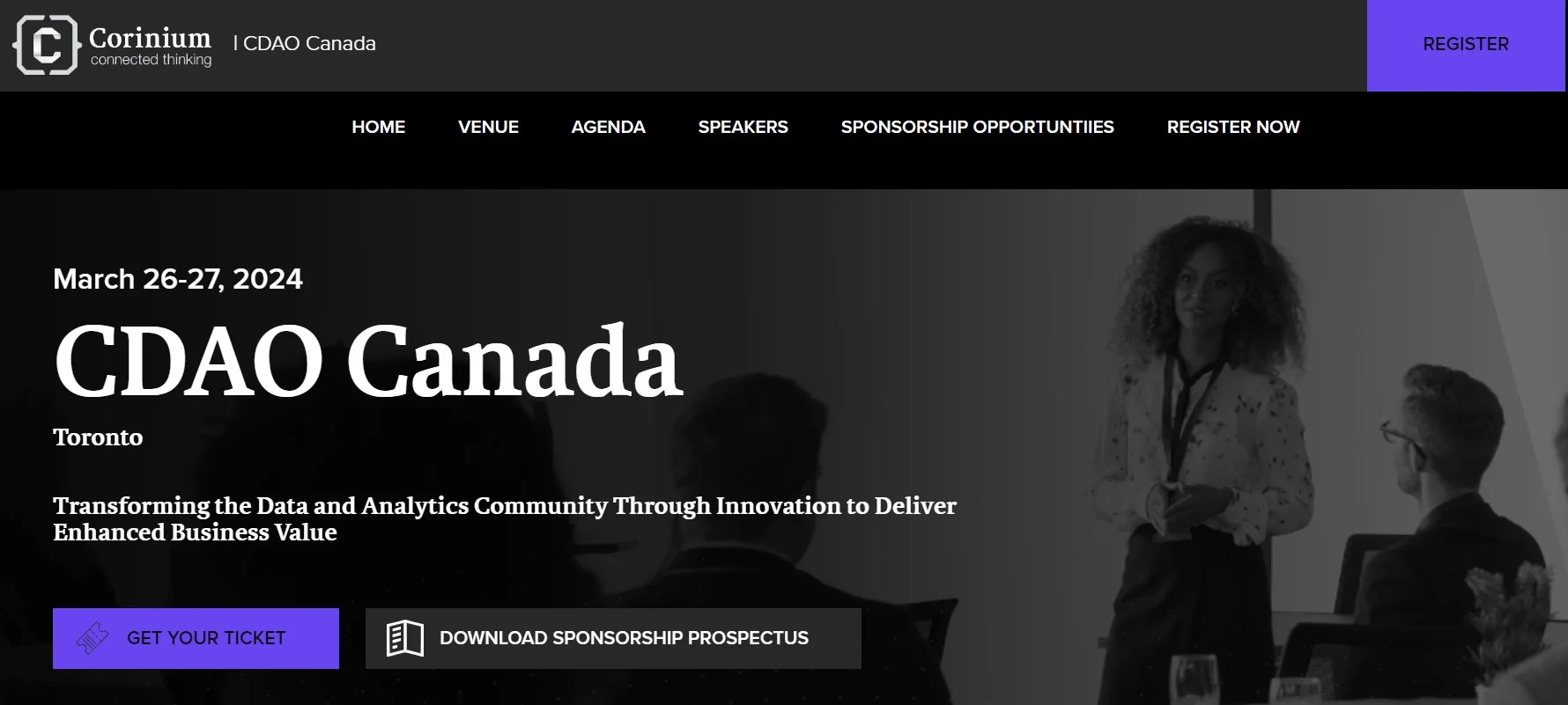 CDAO Canada 2024 - website screenshot