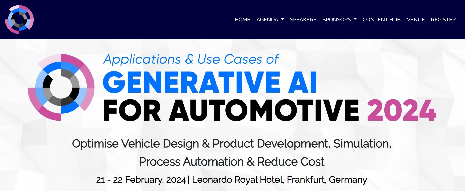 Generative AI for Automotive - website screenshot