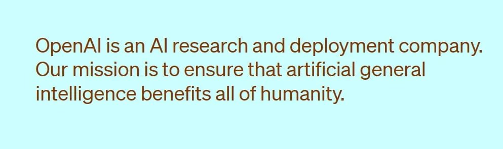 Mission of OpenAI