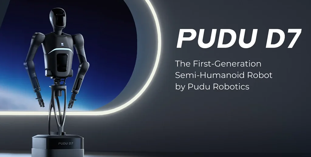 Pudu's PUDU D7 Semi-Humanoid Robot Half-Human, All Business - featured image Source