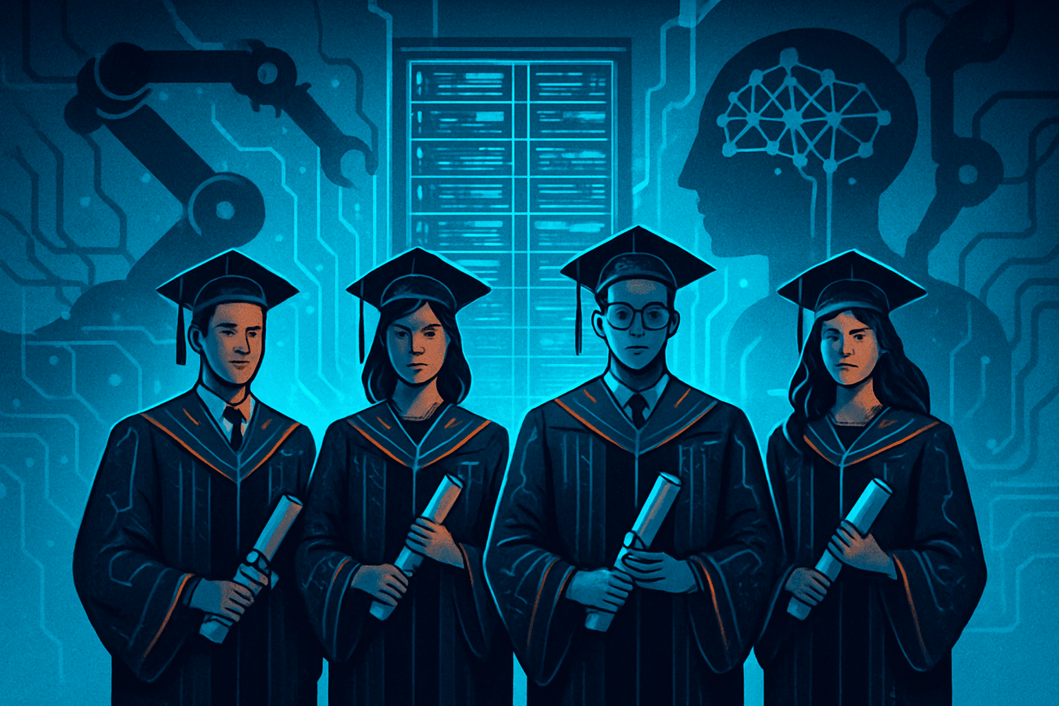 Unemployment Due to AI - Univerity Students - inline image