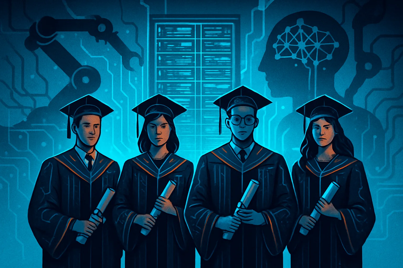 Unemployment Due to AI - Univerity Students - inline image