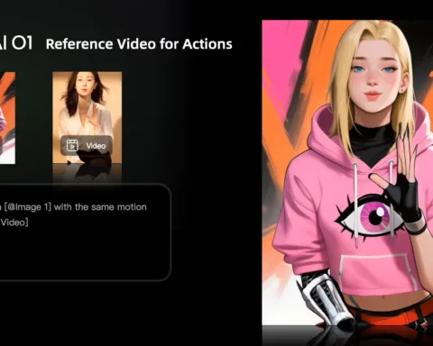 Kling O1 - featured image, manga girl as AI video source Source