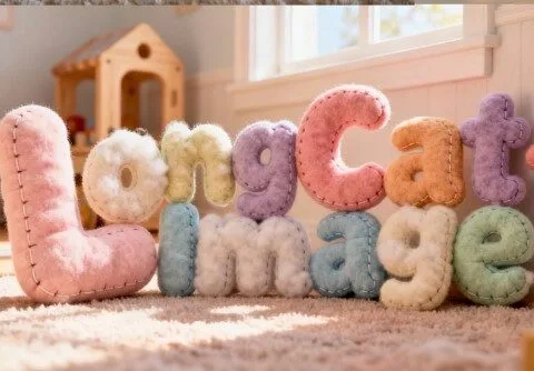 Longcat-image AI generator - featured image, pillow letters Source