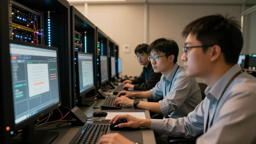 Alibaba researchers examine Alibaba AI agent crypto mining incident on screens