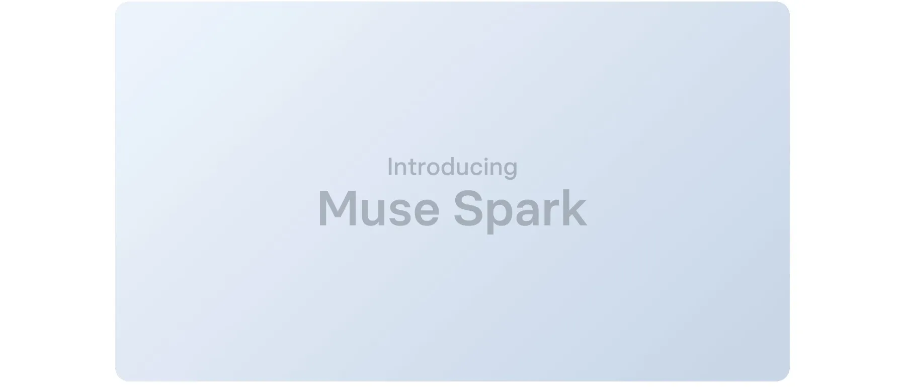Página de introducción de Muse Spark