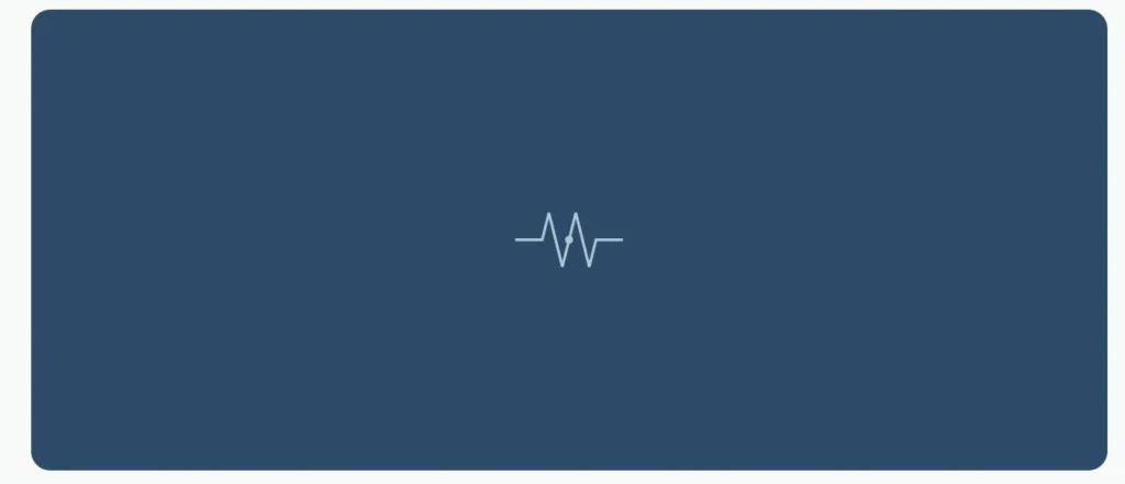 A minimalist graphic showing a light blue waveform or pulse icon on a dark blue background, representing the digital interface of the Utah AI psychiatric drug prescription pilot program.