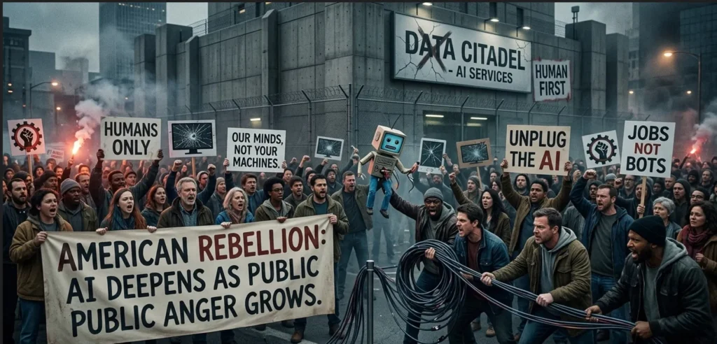 American Rebellion Against AI Deepens as Public Anger Grows
