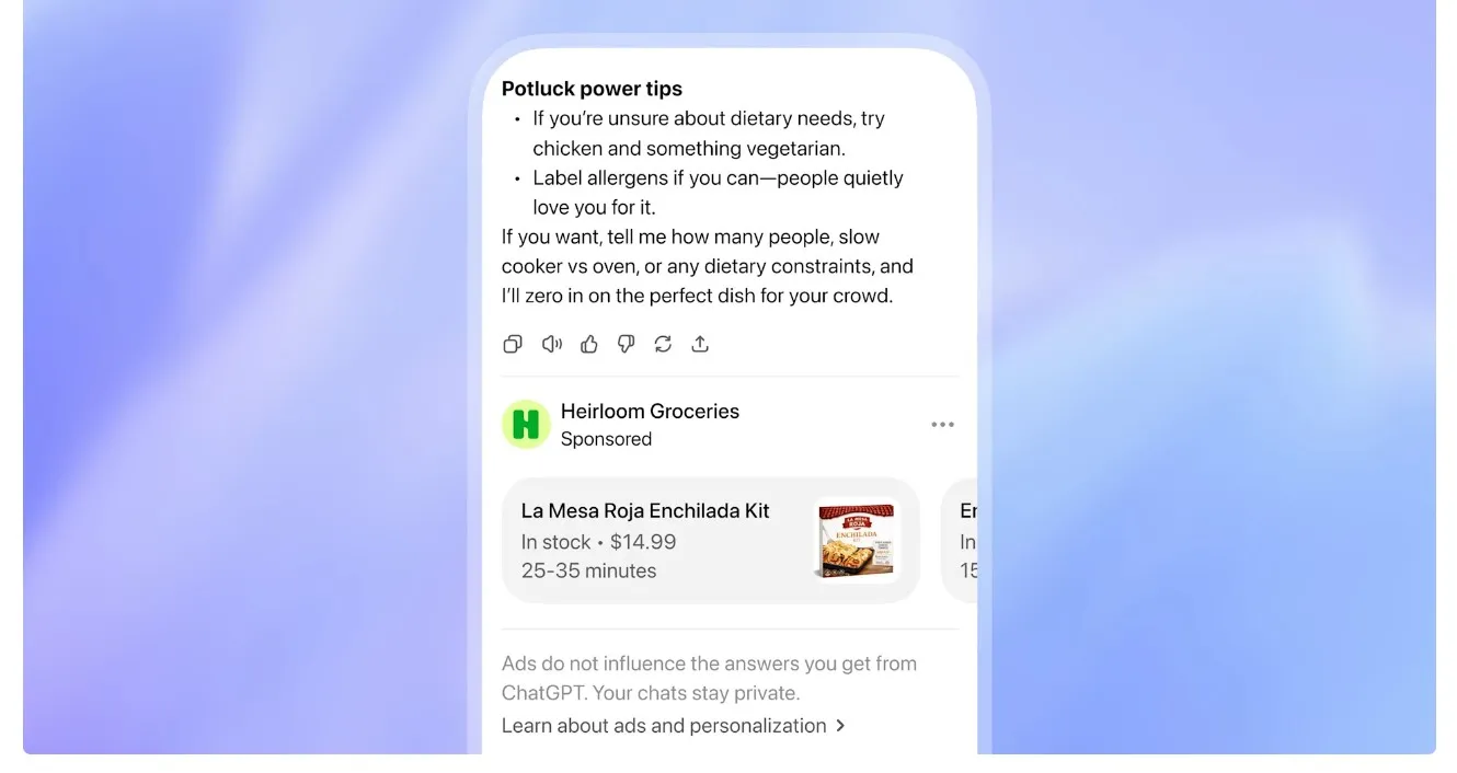 ChatGPT Advertising Pilot Program Locks Out Most Paying Users