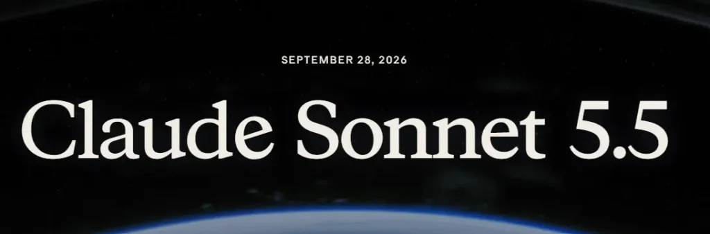 Claude Sonnet 5.5 - featured image, Earth background