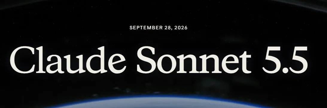 Claude Sonnet 5.5 - featured image, Earth background