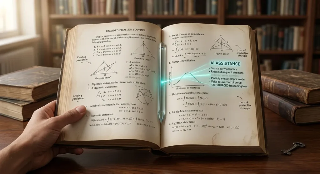 Understand the ChatGPT persistence study What happens when AI help disappears - image by NowadAIs